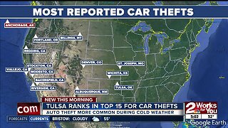 Tulsa ranks in the top 15 cities for car thefts