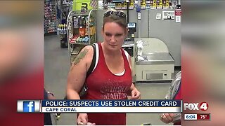 Pair sought for using stolen credit card to purchase tools in Cape Coral