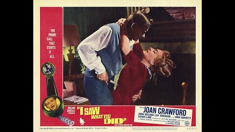 "I Saw What You Did" (1965) A William Castle Photoplay