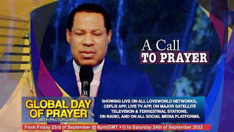 Global Day of Prayer with Pastor Chris | Beginning Friday, September 23, 2022 at 1 pm Eastern