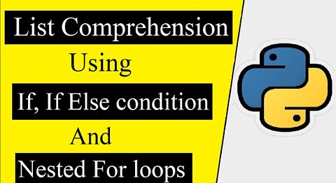 List comprehensions with conditional expressions