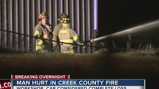 Man recovering after overnight garage fire