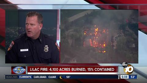 Cal Fire PIO Jon Heggie: "We're not quite out of the woods" with Lilac Fire