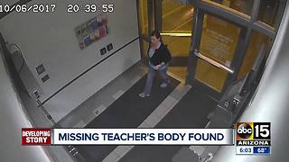 Missing teacher's body found in Flagstaff