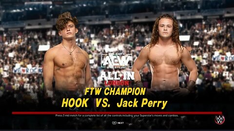 AEW All In 2023 Hook vs Jack Perry in a FTW Rules match for the FTW Championship