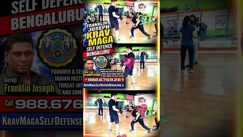 Self Defense Bengaluru (Krav Maga) by Franklin Joseph for all Men Women Kids Teens #Shorts #KravMaga