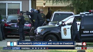 Sacramento officer shot and killed in standoff