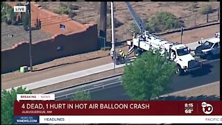 At least 4 killed in hot air balloon crash in New Mexico