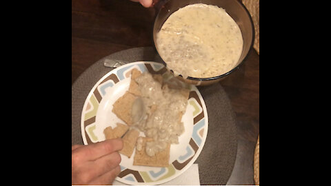 Dude Makes Biscuits & Gravy