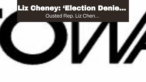 Liz Cheney: ‘Election Deniers’ DeSantis, Cruz, Hawley Unfit for Presidency