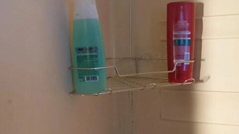 Unbox+Install: AmazerBath Shower Caddy Corner with Hooks, Adhesive Shower Shelf Stainless Steel