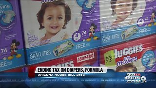 Proposed Arizona bill would end tax on diapers, formula and feminine hygiene products