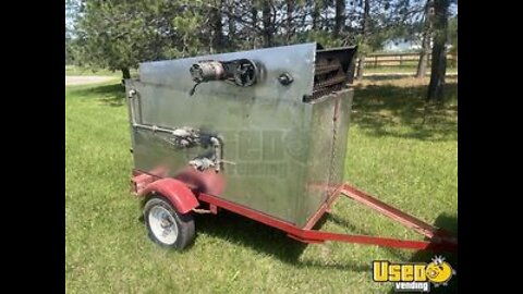 All Stainless Steel 2005 4' x 4' Corn Roasting Trailer | Corn Roaster Machine for Sale in Minnesota