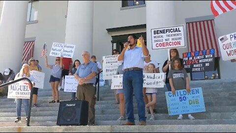 Luis Miguel Speaks at Medical Freedom Rally at Florida Capitol in Tallahassee