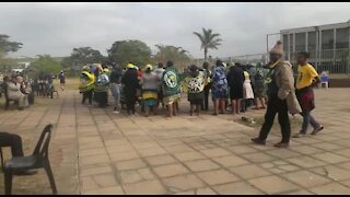 WATCH: Gumede supporters gather outside court for mayor's second appearance (WMM)