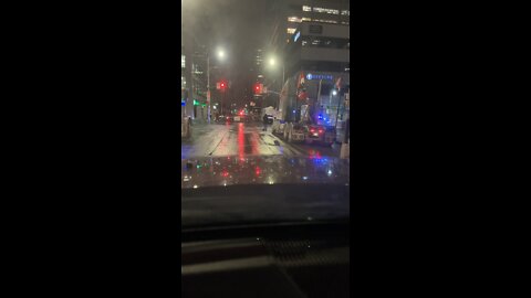 Downtown Ottawa Canadian Truckers Convoy 2022