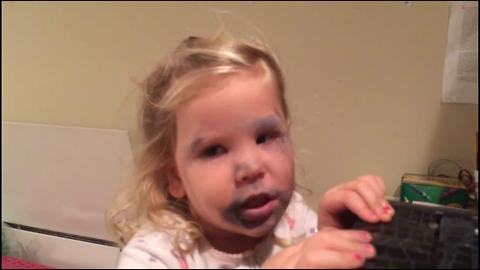 Stealing Mommy’s Makeup