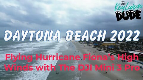 Daytona Beach with Hurricane Fiona offshore: Amazing drone footage!