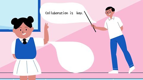 Shorts Shortsbetter Pink and Blue Education 3 Panel English Comic Strip text class Cartoon Animation