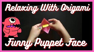😊Funny Puppet Face | Origami