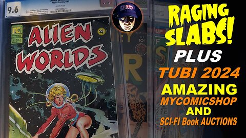 LIVE TONIGHT FRIDAY 9PM EST! HORROR Mike Shows Off his SLABBED COMICS Plus WEIRD Stuff on TUBI