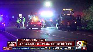 Passenger killed, driver hurt in I-471 crash