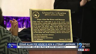 Edgar Allan Poe house is now a literary landmark, ceremony held on Poe's 211th birthday