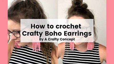 How to Crochet Earrings with Fringe