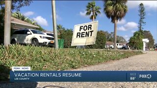 Lee County vacation rentals get green light to reopen