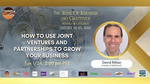David Rickland - How to use Joint Ventures and Partnerships to Grow Your Business