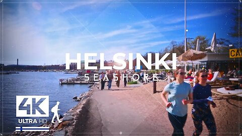 Walking in Helsinki: in the Beautiful Spring, Finland - Slow TV 4K