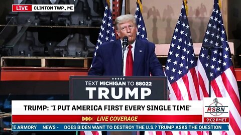 Trump During Remarks to Michigan Autoworkers Sep 2023 - "My Second Term"
