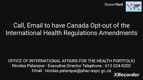 Opt-out out of the International Health Regulations Amendments