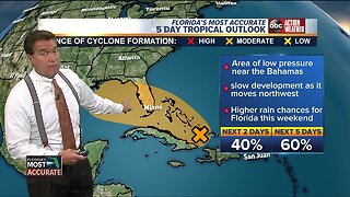 Tropical disturbance in the Atlantic may increase rain chances in the Tampa Bay area later in the week