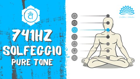🟦 Solfeggio 741Hz – Chakra 5 Pure Tone 🟦 💙 Detox your body and mind