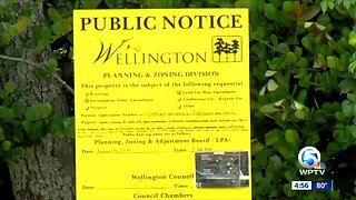 Wellington residents protesting against paving over two preserves