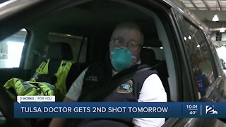 Tulsa doctor prepares for 2nd coronavirus shot