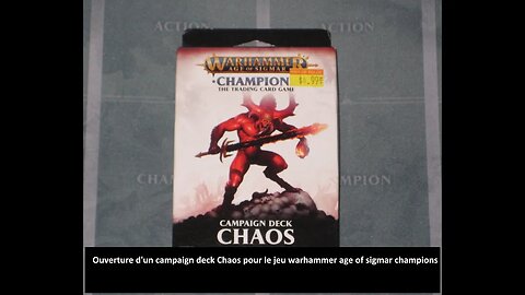#tcg Ouverture d'un campaign deck Chaos pour le jeu warhammer age of sigmar champions