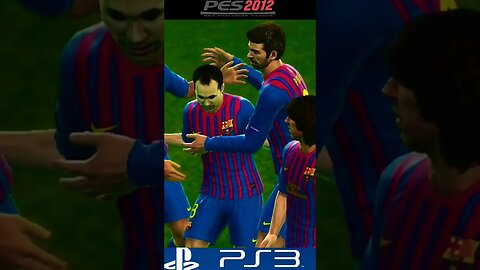 Andres Iniesta Goal & Celebration- PES 2012 PS3 #shorts