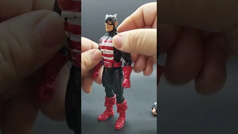 Custom Marvel Legends Steve Rogers The Captain - Kitbash - #shorts