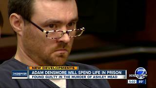 Adam Densmore sentenced to life in prison without parole for murder of Ashley Mead