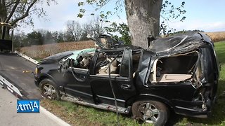 Racine woman killed, husband injured after tree falls on car