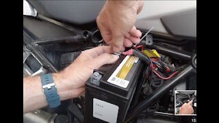 2017 BMW 1200GSA Battery Change Easy -Do it yourself!