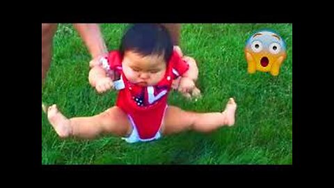 Funny Babies Scared of Grass #shorts #baby #viral #funnybaby