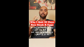 🥩🔥 Why I Quit 30 Days Raw Steak & Eggs Challenge Carnivore Diet Keto What I Eat in a Day