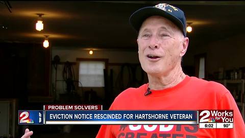Hartshorne veteran could be allowed to stay on property