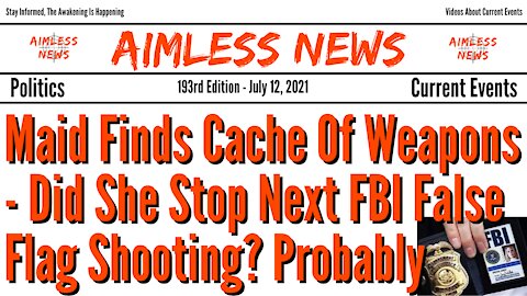 Maid Finds Cache Of Weapons - Did She Stop Next FBI False Flag Shooting? Probably