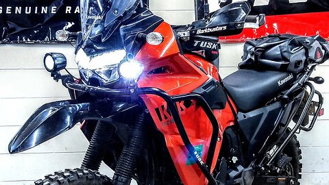 Extra Easy KLR 650 Spot Lights! | No Disassembly Required!