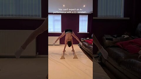 How I improve my straddle press to handstand at home #gymnastics #gymnast #olympics