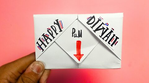 Origami Diwali Greeting Card | Diwali Pull Card | DIY Diwali Pull Card